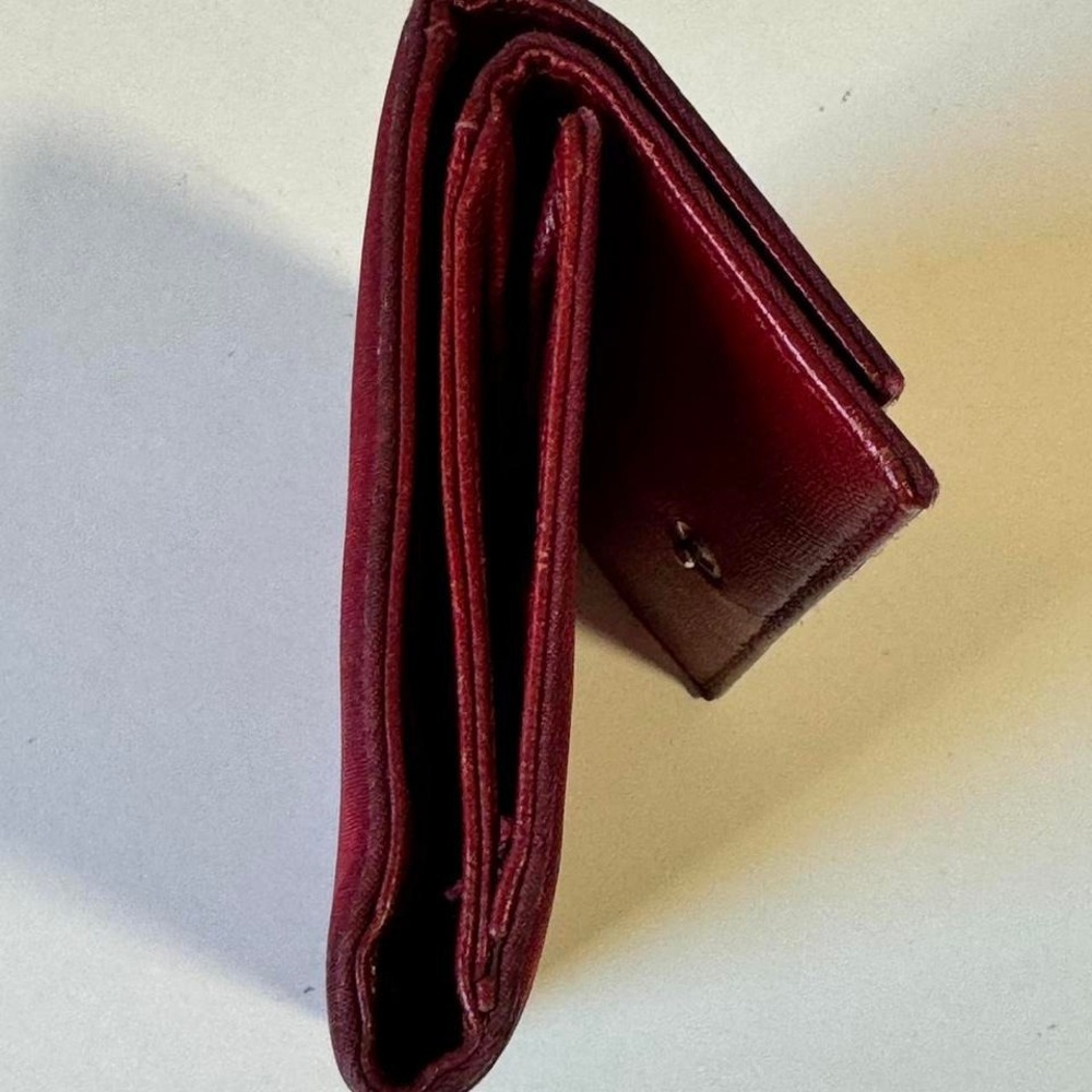 PRADA Red Nylon Wallet Red Pockets Cash & Cards Holder - Picture 8 of 8